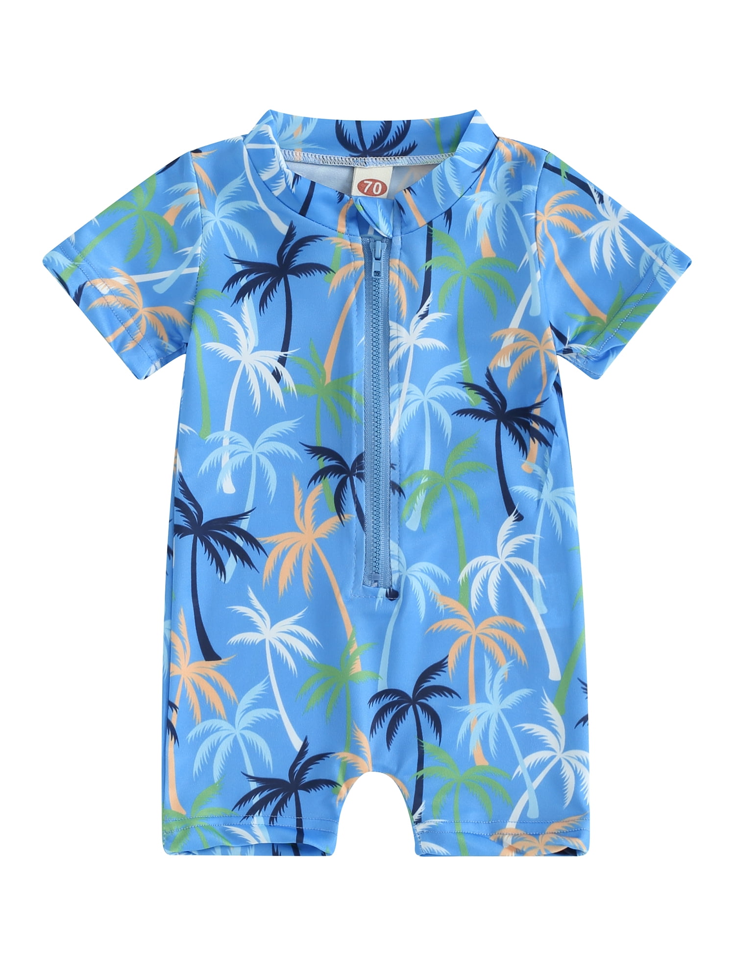 BABAMOON Infant Toddler Baby Boy Rash Guard Swimsuit Cartoon Print