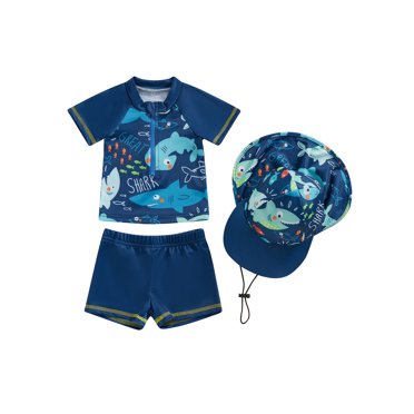 Toddler Boy Bright White Reef Rashguard Shirt main image 0