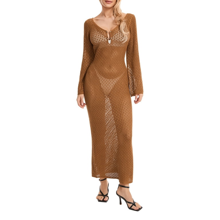 Lace Deep V-Neck Backless Hollow Out Bodycon Dress Lace Deep V-Neck Backless Hollow Out Bodycon Dress