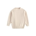 thumbnail image 1 of BABAMOON Toddler Baby Boy Girl Knit Sweater Long Sleeve Basic Pollover Top Fall Winter Warm Clothes, 1 of 6