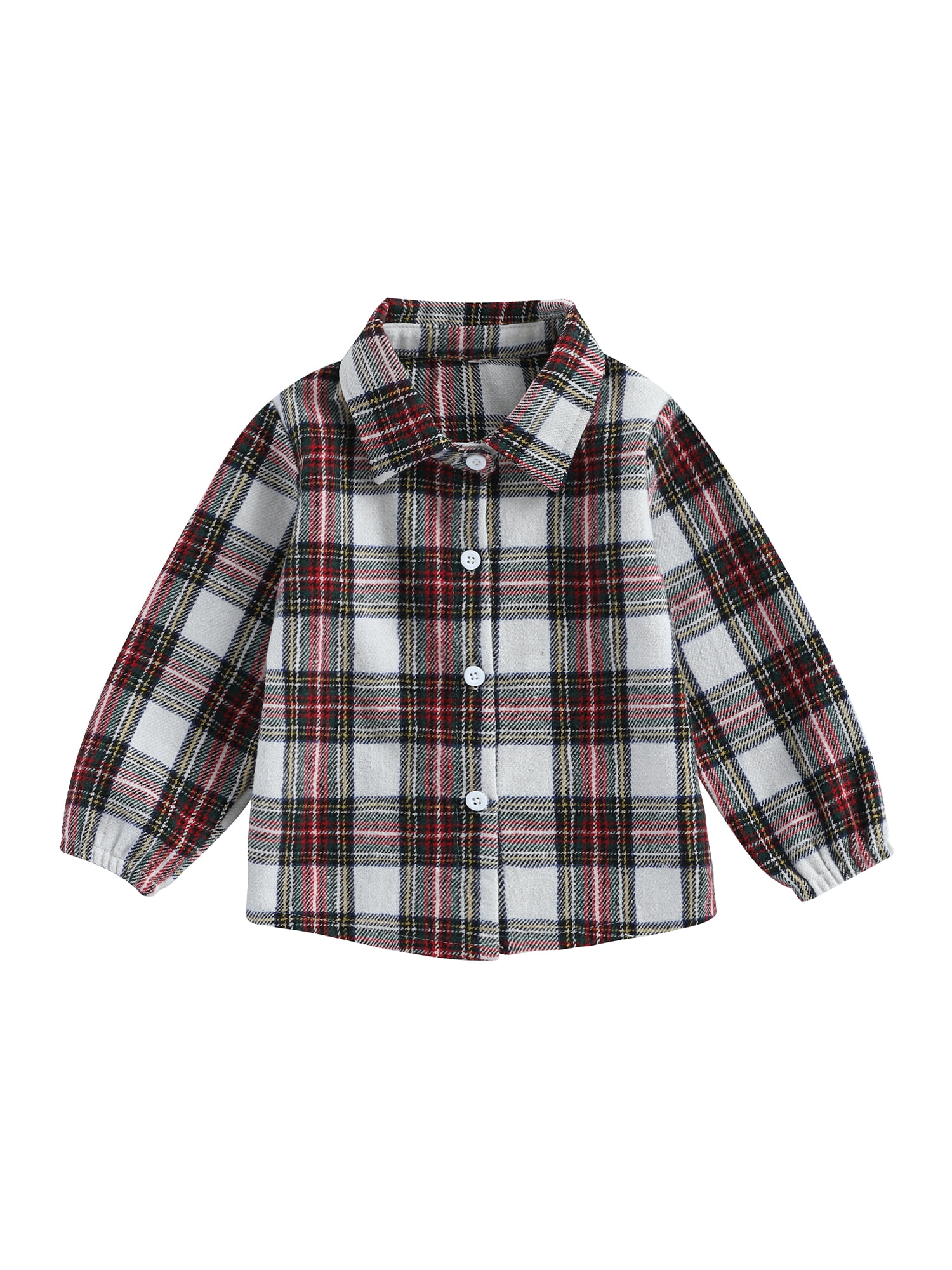 BABAMOON Toddler Baby Boy Girl Plaids Shirt Jacket Casual Lightweight