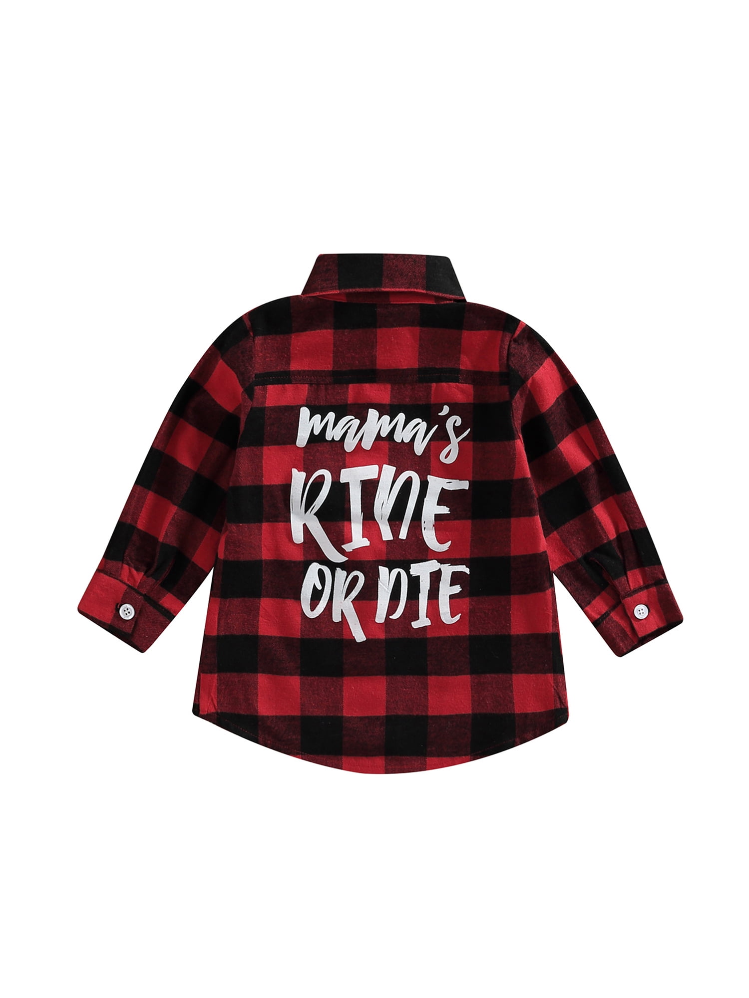 BABAMOON Toddler Baby Boy Girl Plaids Shirt Long Sleeve Button Down Lapel Blouse Tops Spring