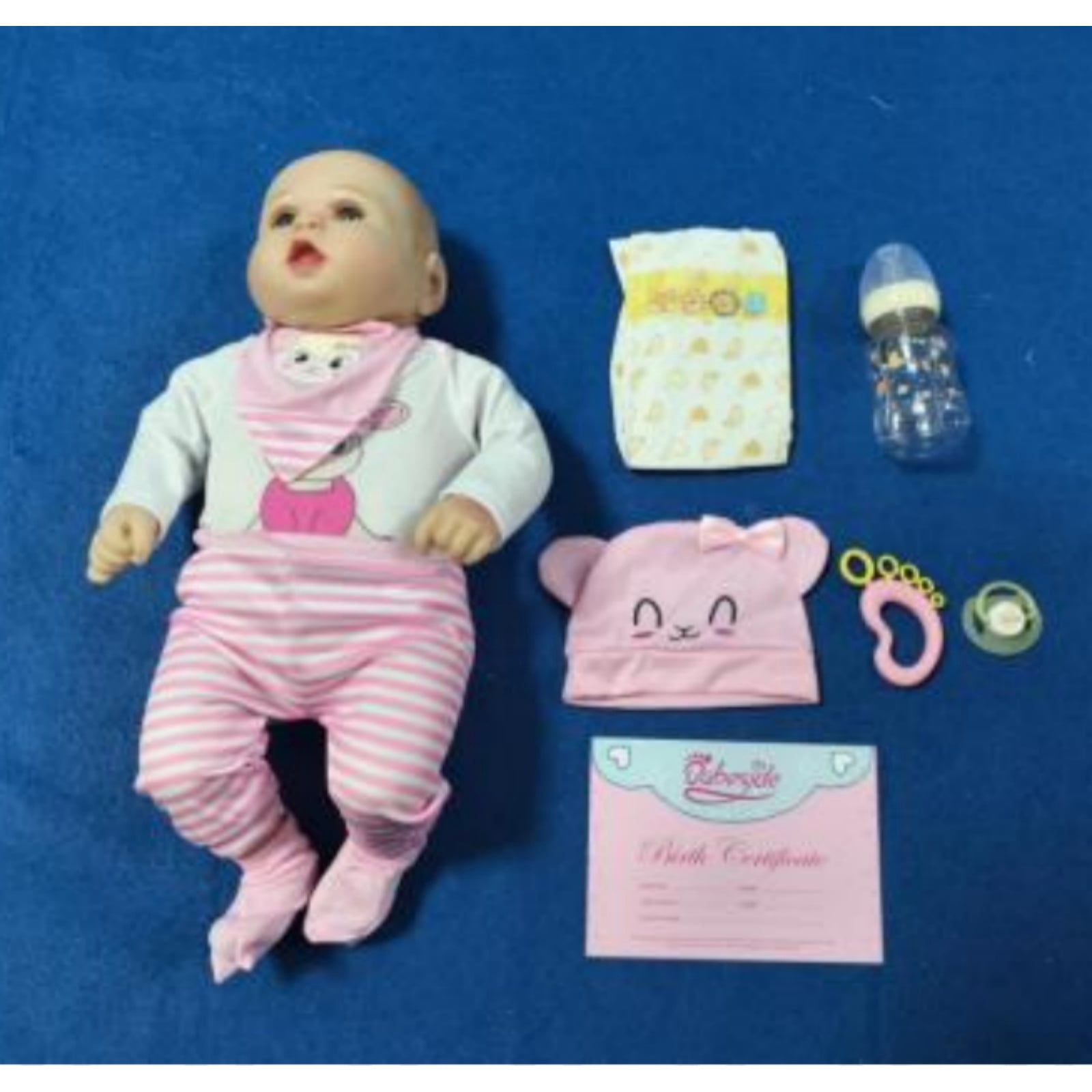 BABESIDE 20 Inch Bailyn Cutest Reborn Baby Doll Kitten Girl with