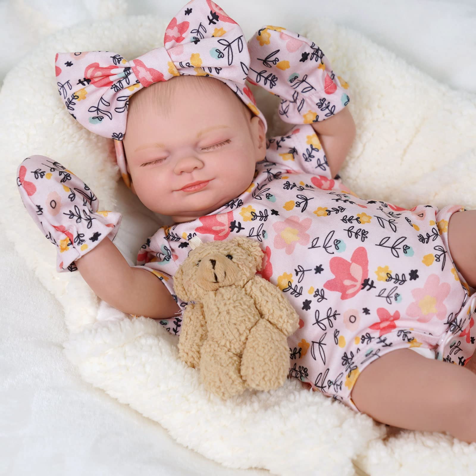  BABESIDE Lifelike Reborn Baby Dolls - 20-Inch Sweet Smile Real  Life Realistic-Newborn Full Body Vinyl Sleeping Baby Girl with Toy  Accessories Gift Set for Kids Age 3+ : Toys & Games