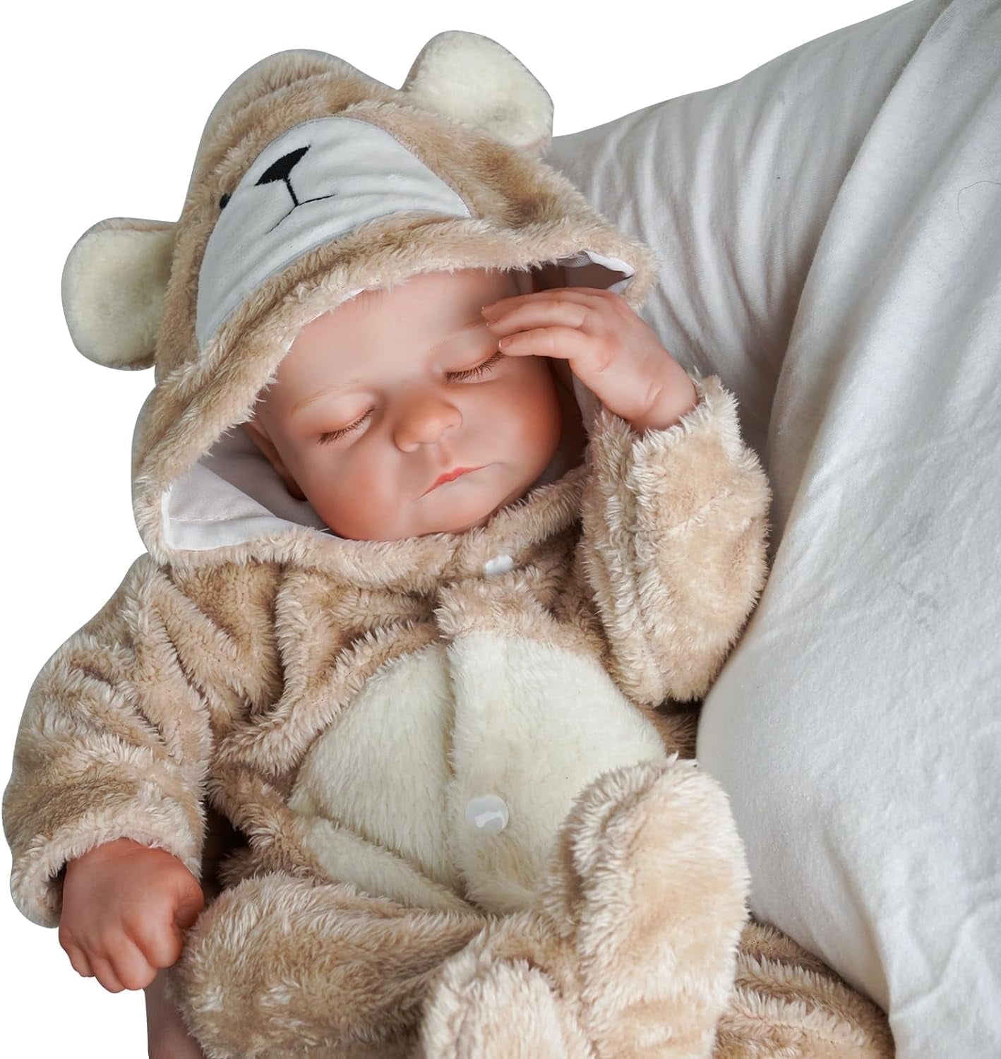 RSG 17-inch Reborn Baby Dolls Sleeping Soundly with Eyes Closed Real Life Baby Dolls Kids for Age 3 +
