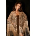 thumbnail image 1 of BABEYOND 1920s Beaded Shawl Wraps Sequin Fringed Evening Cape Wedding Bridal Shawl Scarf for Evening Dresses Party (champagne), 1 of 7