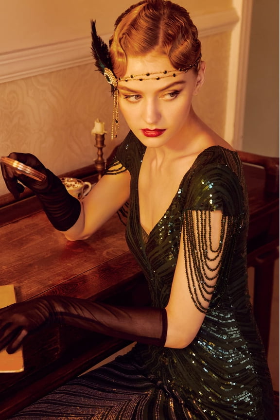 1920s Flapper Gatsby Headband Roaring 20's Party Headpiece