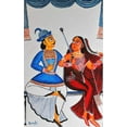 thumbnail image 1 of Babu Bibi 2, Traditional Kalighat Painting Style, Limited Edition A2 Print Canvas Finish., 1 of 6
