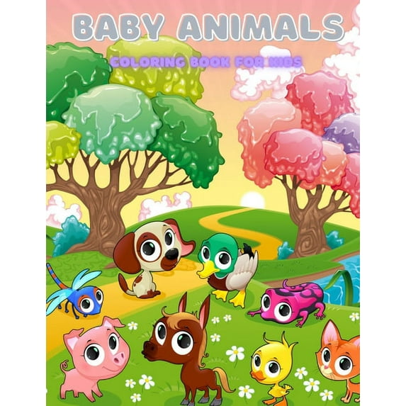 BABY ANIMALS - Coloring Book For Kids, (Paperback)