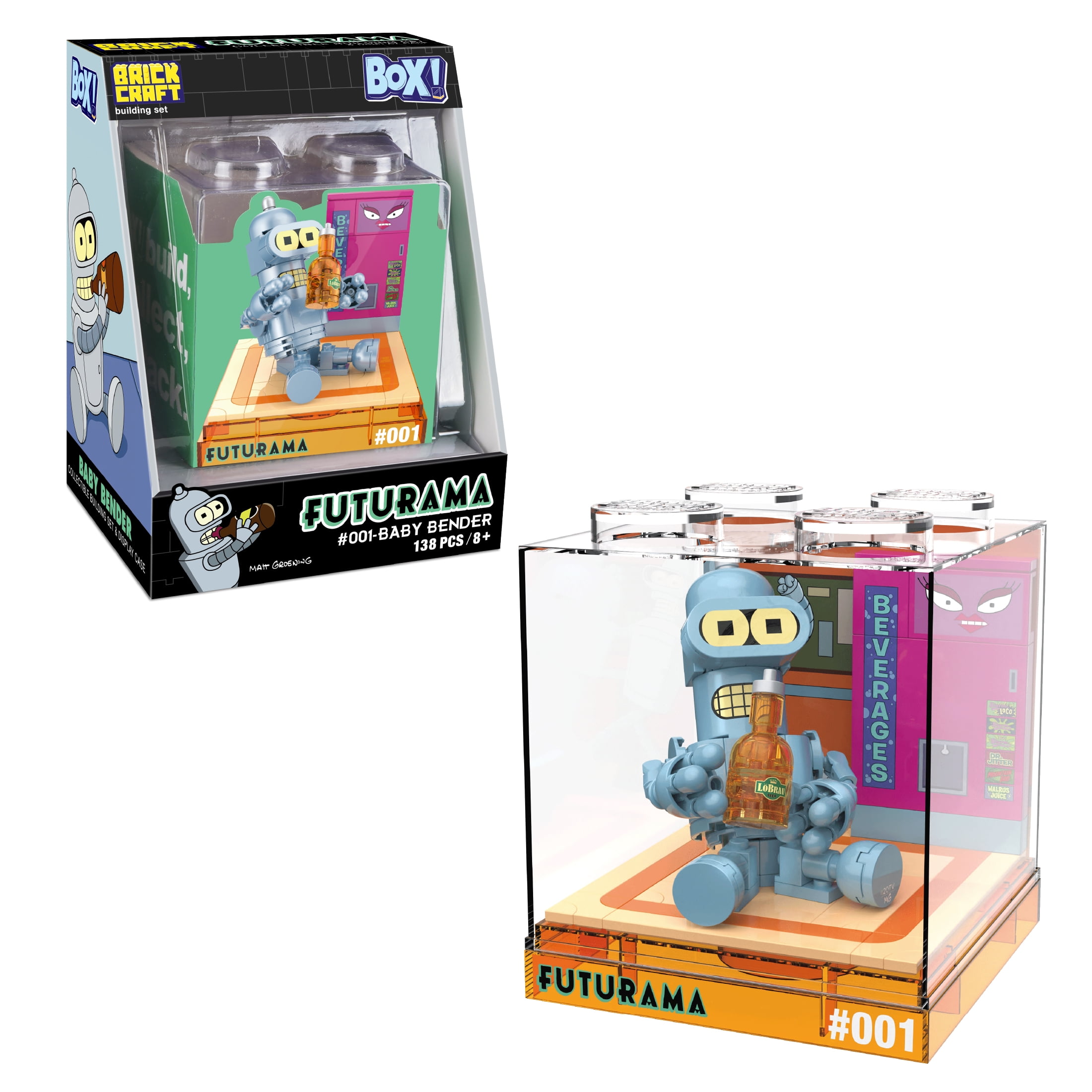 Brickcraft Futurama Baby Bender Box! Collectible Building Kit (138
