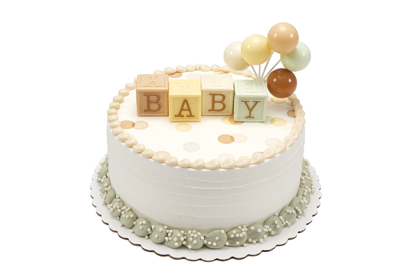 BABY BLOCKS ROUND CAKE