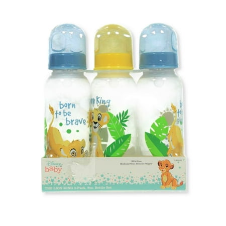 BABY BOTTLE SET 3 - BOYS - DISNEY LION KING SIMBA BLUE - 9 oz BPA FREE