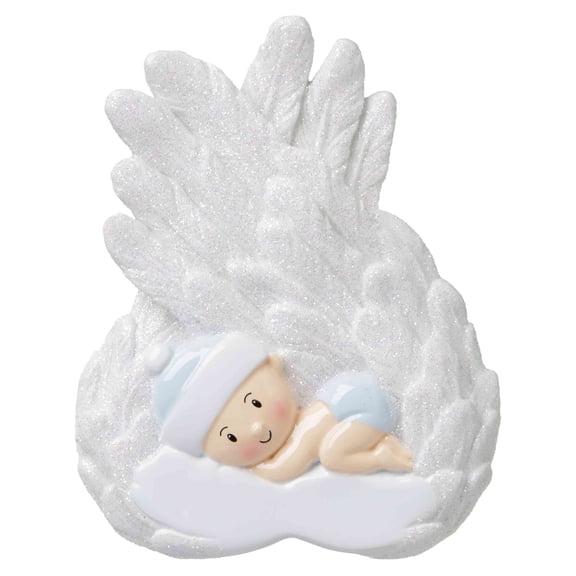 BABY BOY ANGEL Personalized Christmas Tree Ornament DO-IT-YOURSELF