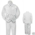 thumbnail image 1 of BABY BOY TODDLER KID TEEN EASTER FORMAL Baptism VEST BOW TIE SET SUIT WHITE S-20, 1 of 4