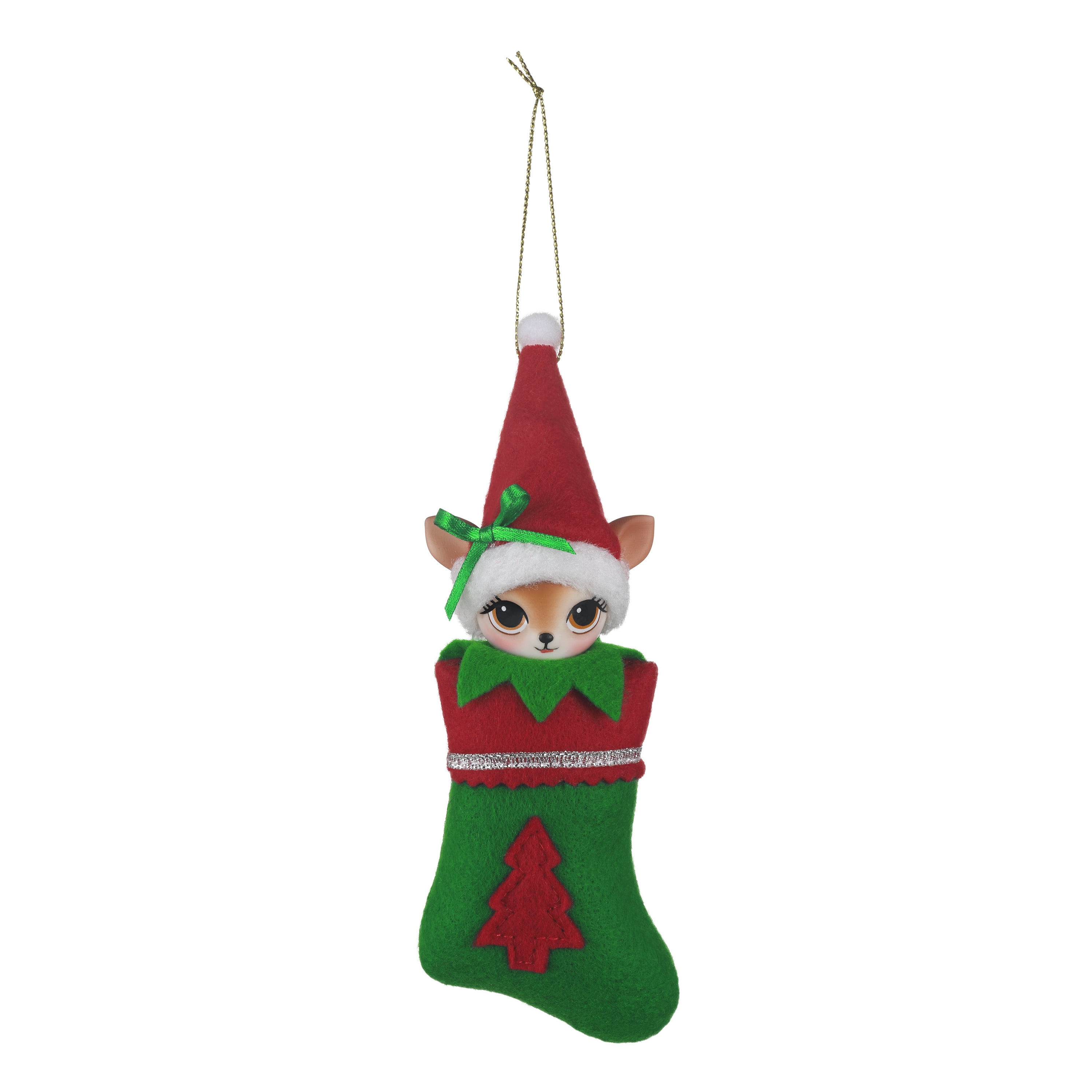 Mr. Christmas Baby Deer Stocking Sweetie Ornament