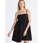Free Assembly Women's and Women's Plus Sleeveless Lace Babydoll Dress with Pockets, Size XS-4X