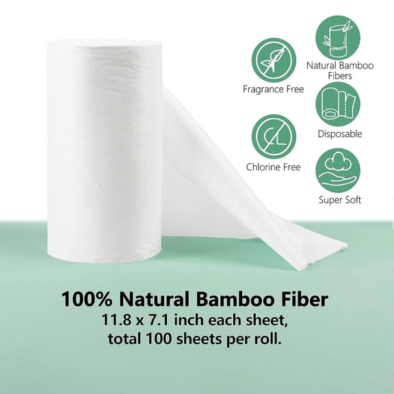 BABY Diaper Liners for Baby Cloth Diaper Flushable Disposable Natural Soft Fragrance Free Chlorine Free 11.8 x 7.1 Inch 1 Roll 400 Sheets