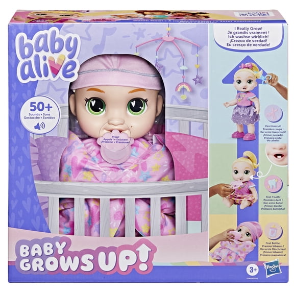 Baby Alive Baby Grows Up LaLa GooGoo, Interactive Talking Baby Doll for Girls and Boys 3+