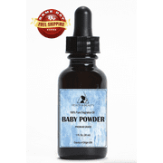 BABY POWDER FRAGRANCE OIL ORGANIC PREMIUM 100% PURE GLASS DROPPER 1.0 OZ, 30 ml