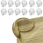BABY PROOF ME 12-Pack Clear Table Corner Protectors for Baby Safety - Furniture Guards & Bumpers for Table Edges and Corners