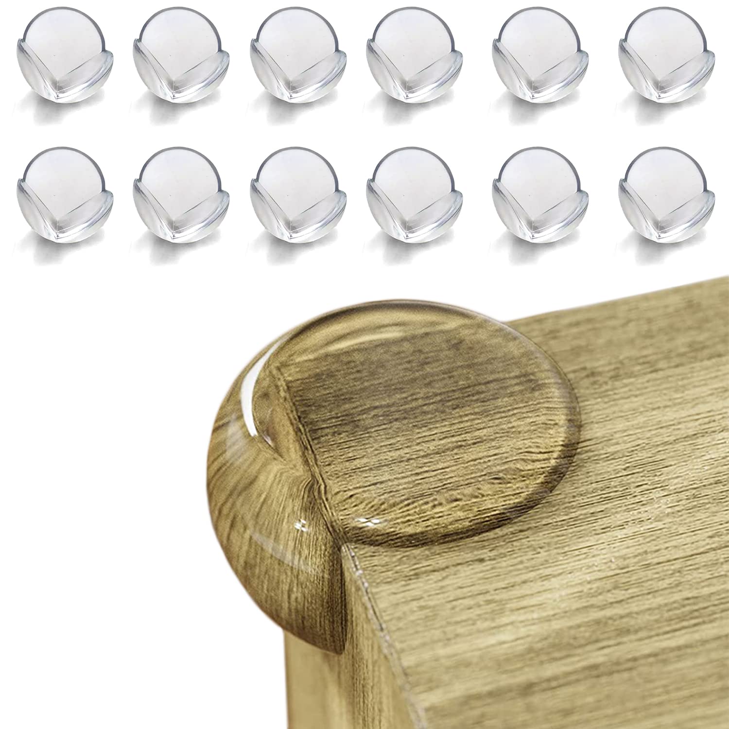 12Pcs Corner Guards Baby Proofing Safety Clear Corner Protectors Keep
