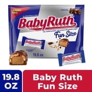 Baby Ruth Candy Bar with Chocolatey Caramel, Peanuts, and Nougat, Fun Size Candy Bars in Jumbo Bag, 19.8 oz