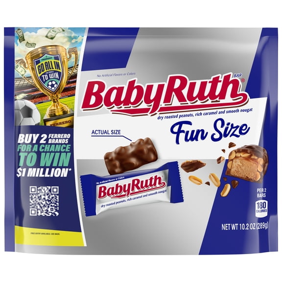 Baby Ruth Fun Size Stand up Bag 10.2 oz