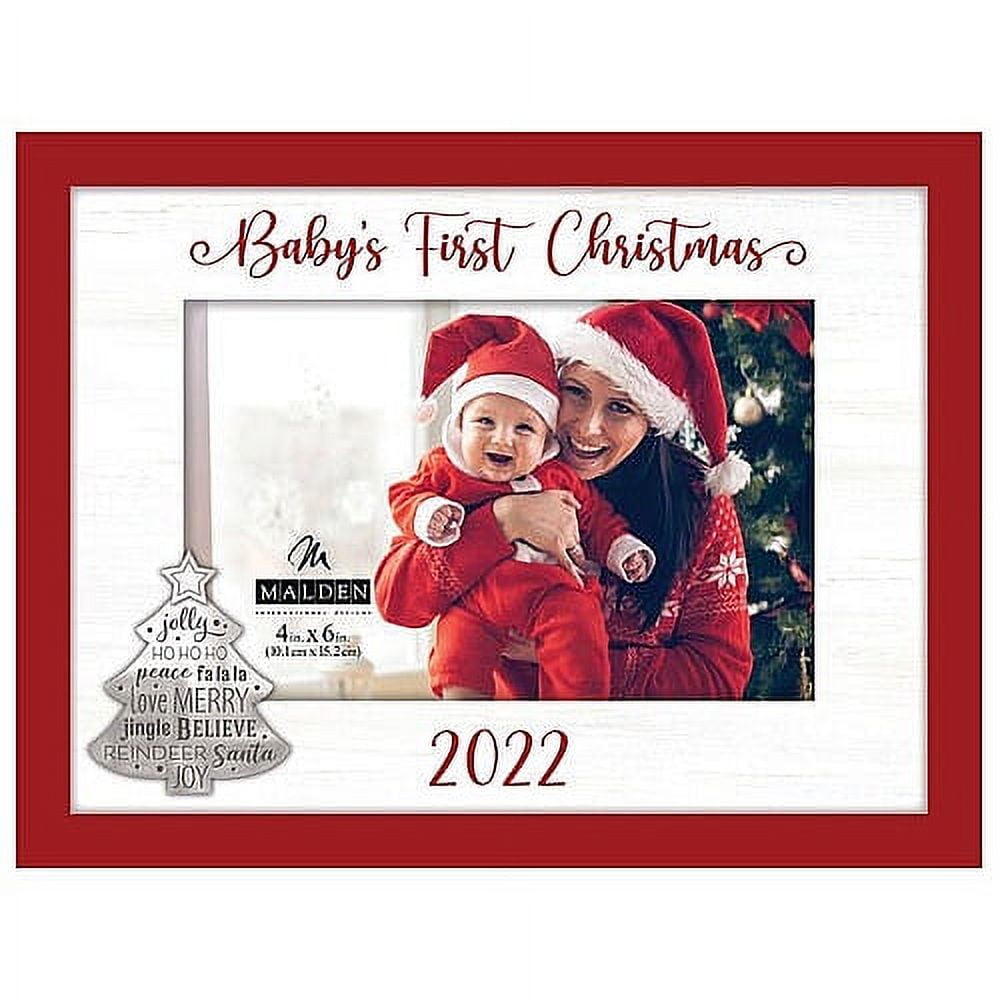 BABY S FIRST CHRISTMAS 2022 5x7 4x6 frame by Malden Design 4x6