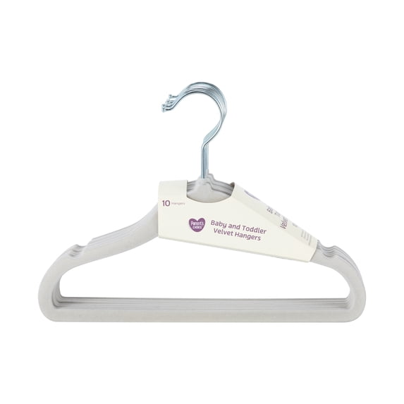 Parent's Choice Infant & Toddler Velvet Hangers, 10 Count