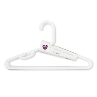 Parent’s Choice Infant & Toddler Hangers, White, 10 Count
