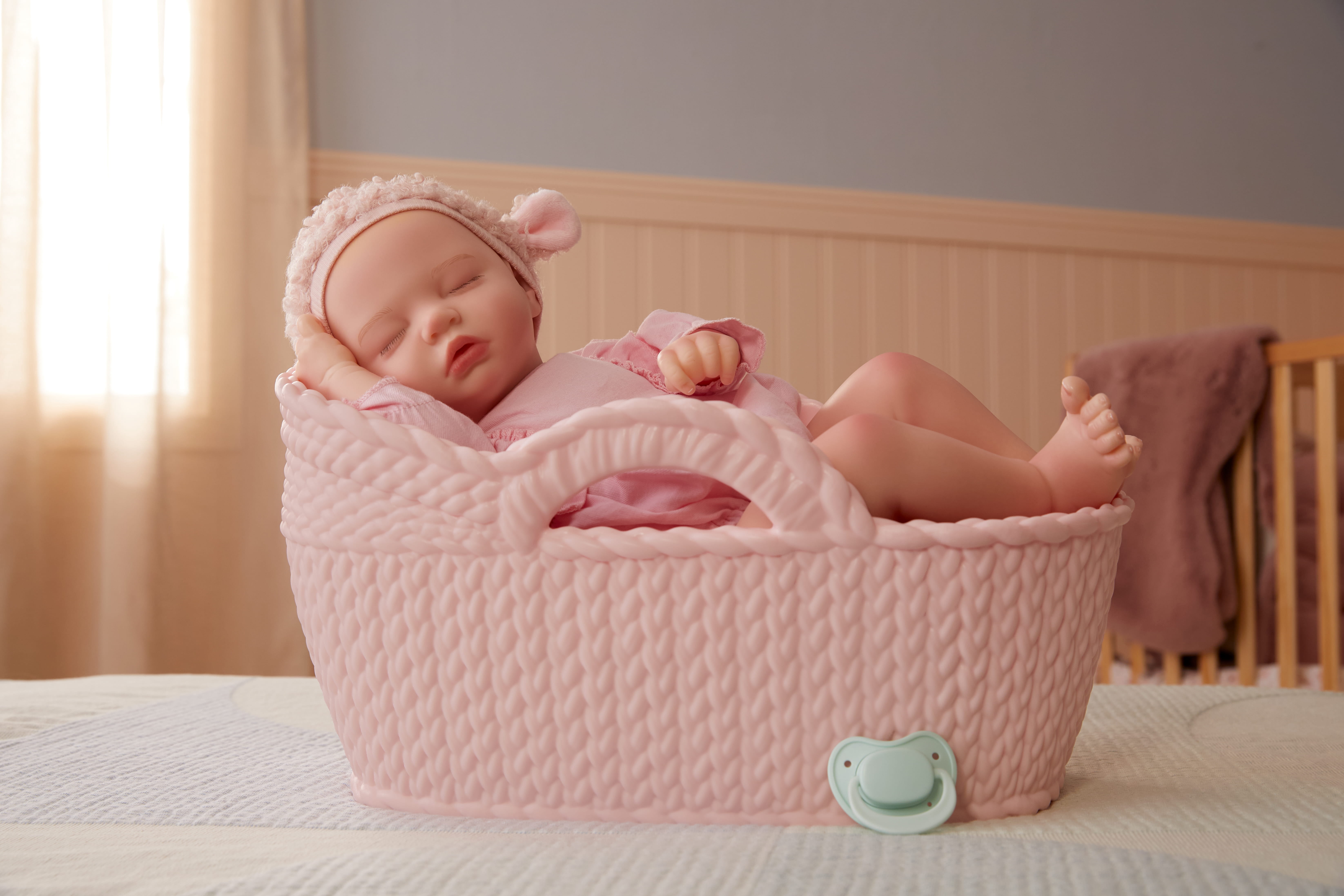 BABY born Real Hand-Painted, Realistic Reborn Baby Doll Girl - Light, Closed Eyes, Ages 3+