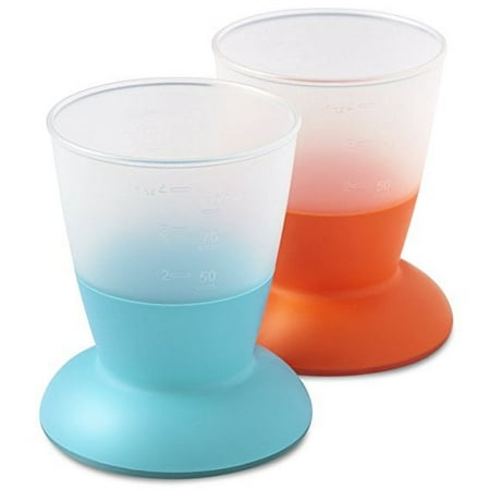 BABYBJORN Baby Cup - Orange/Turquoise, 2-Count