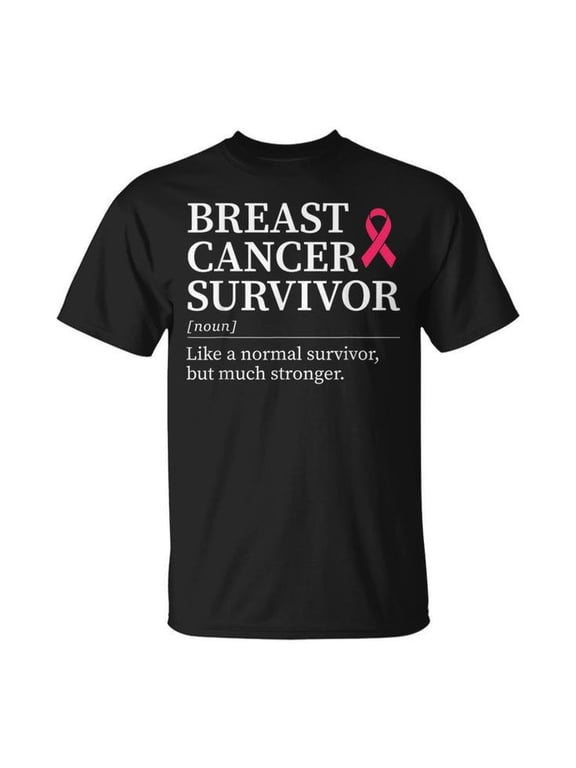Breast Cancer Survivor Definition, Cotton Graphic T-Shirt, Size S