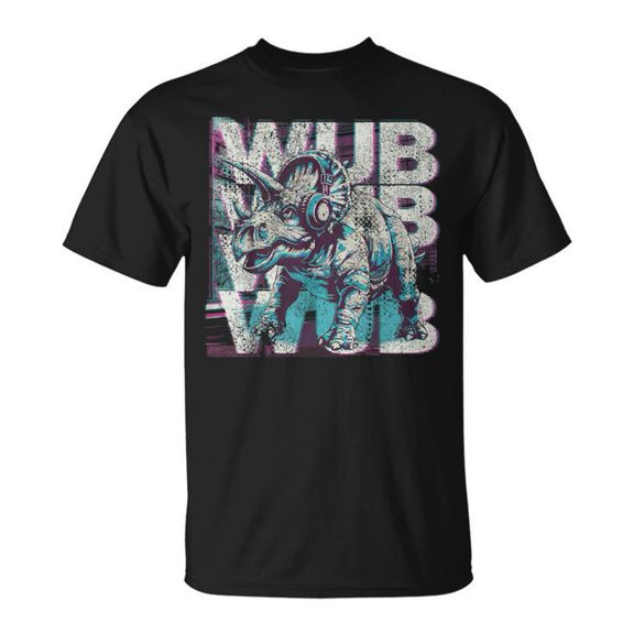 BABYFAMI Dinosaur Dubstep EDM DJ Electronic Music Bass T-Shirt, S, Black