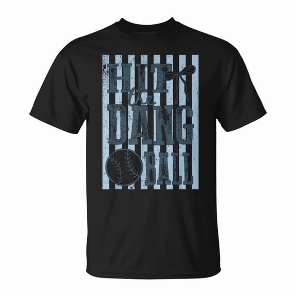 BABYFAMI Retro Game Day Baseball Team Hit, Cotton Graphic T-Shirt, Size S