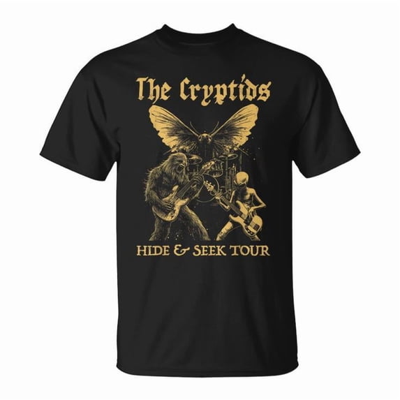 BABYFAMI The Cryptids Bigfoot Alien Mothman Grunge Heavy Graphic T ...