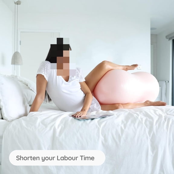 BABYGO Peanut Ball for Labor Birth Pregnancy Exercise | Birthing Ball Maternity Labor Exercise Book & Foot Pump Included | Anti Burst Nude$$Sport & Recreation Other