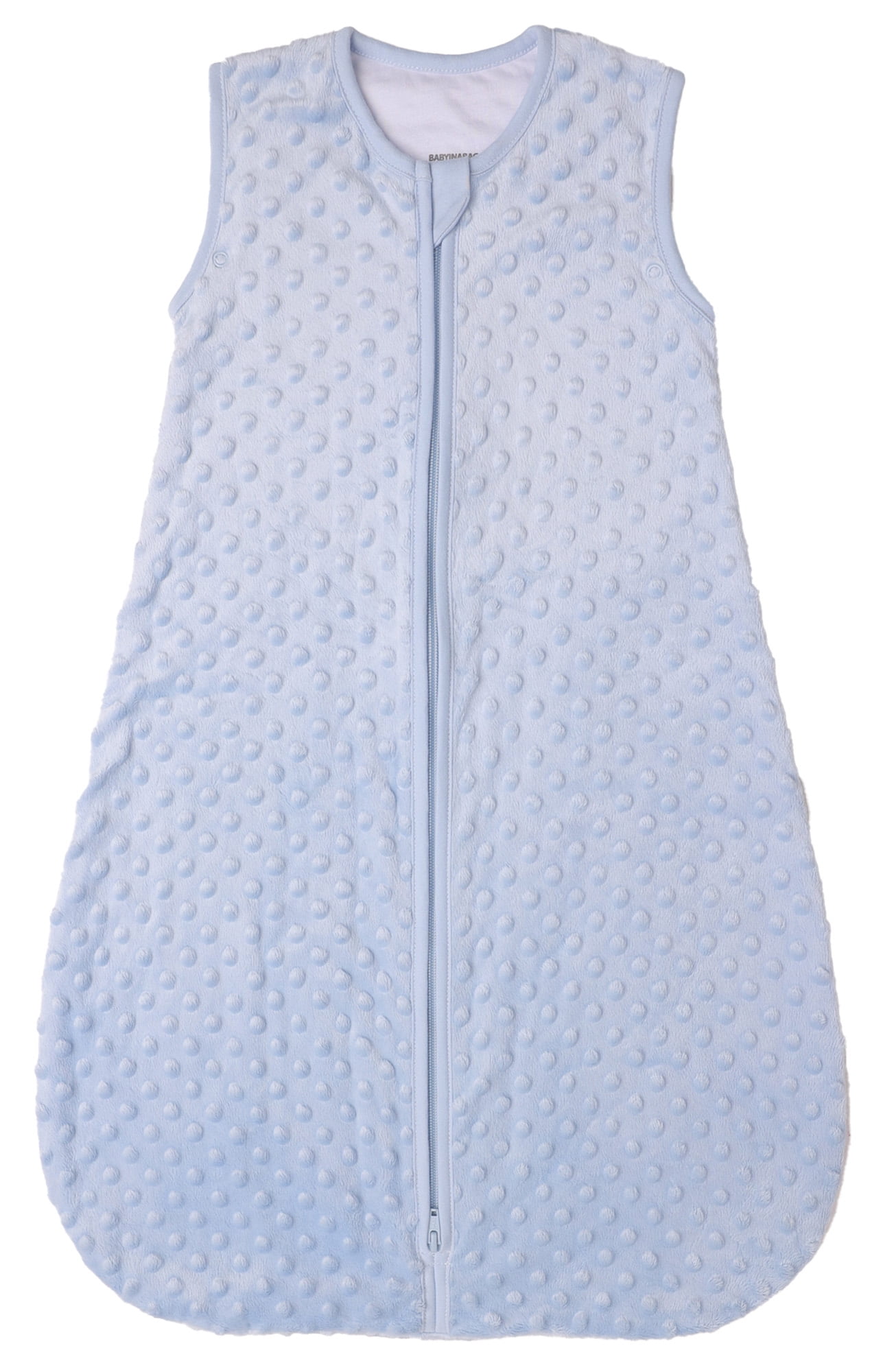 BABYINABAG 1.5 TOG Summer Model Baby Sleeping Bag and Sack, Plush Minky Dot for Infants and Toddlers Size Large (22 mos - 3T)