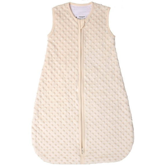 BABYINABAG 1.5 TOG Summer Model Baby Sleeping Bag and Sack, Plush Minky Dot for Infants and Toddlers Size Large (22 mos - 3T)
