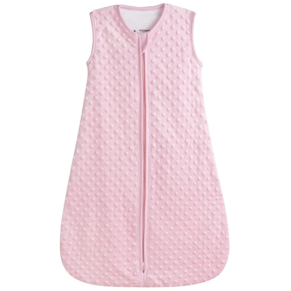 BABYINABAG 1.5 Summer Model Baby Sleeping Bag and Sack, Plush Minky Dot for Infants and Toddlers Size Small (3-11 mos)