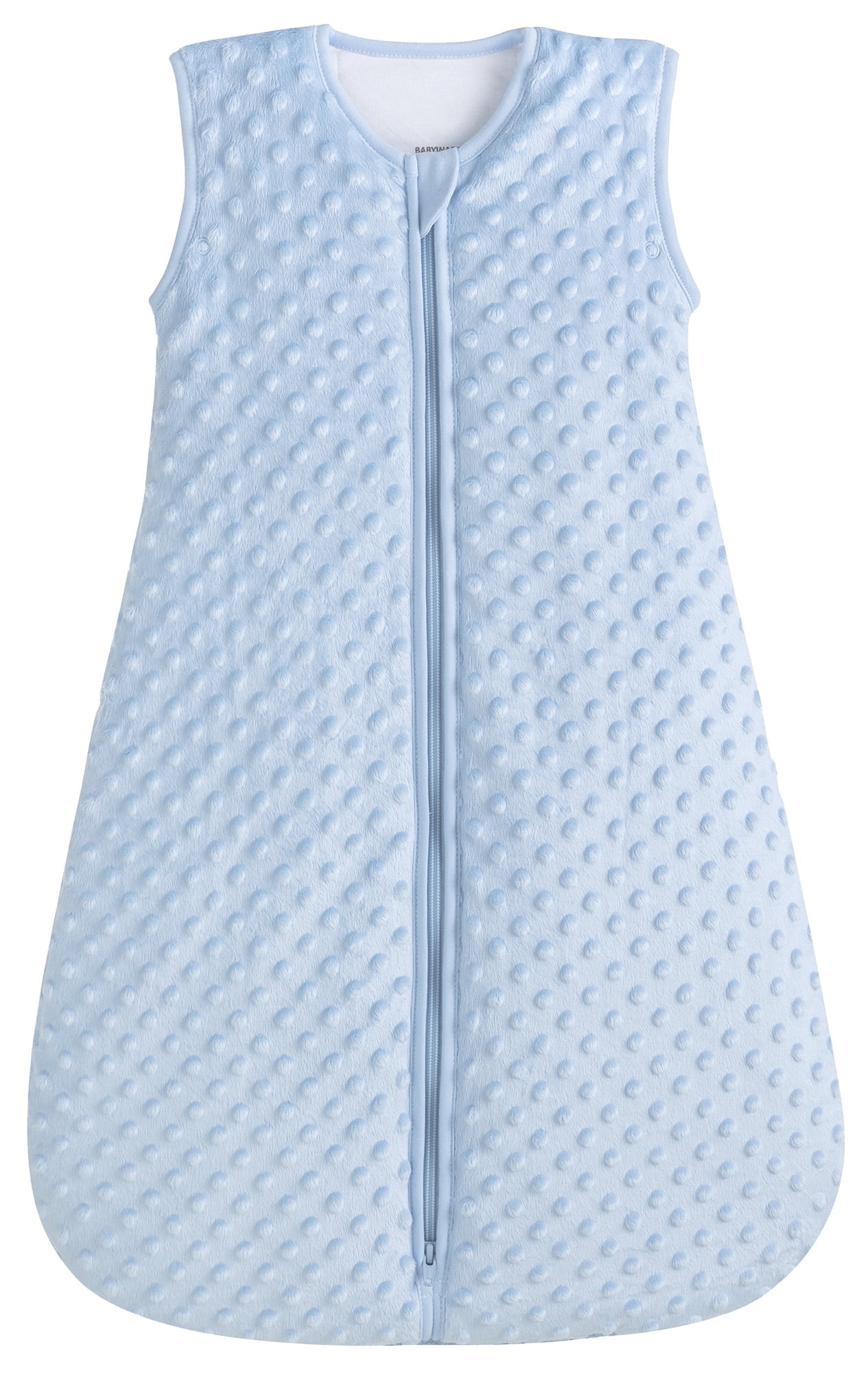 BABYINABAG Warm 2.5 Tog Quilted Winter Model Baby Sleeping Bag and Sack, Plush Minky Dot for Infants and Toddlers Size Medium (10-24 mos)