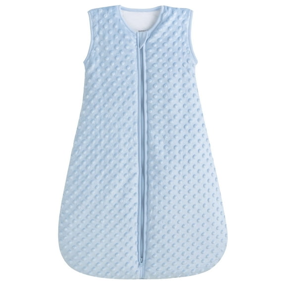 BABYINABAG Warm 2.5 Tog Quilted Winter Model Baby Sleeping Bag and Sack, Plush Minky Dot for Infants and Toddlers Size Small (3-11 mos)