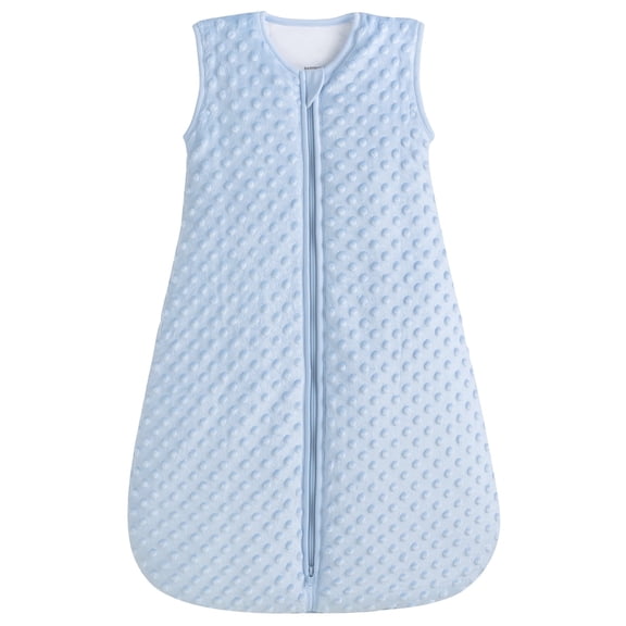 BABYINABAG Warm 2.5 Tog Quilted Winter Model Baby Sleeping Bag and Sack, Plush Minky Dot for Infants and Toddlers Size Small (3-11 mos)
