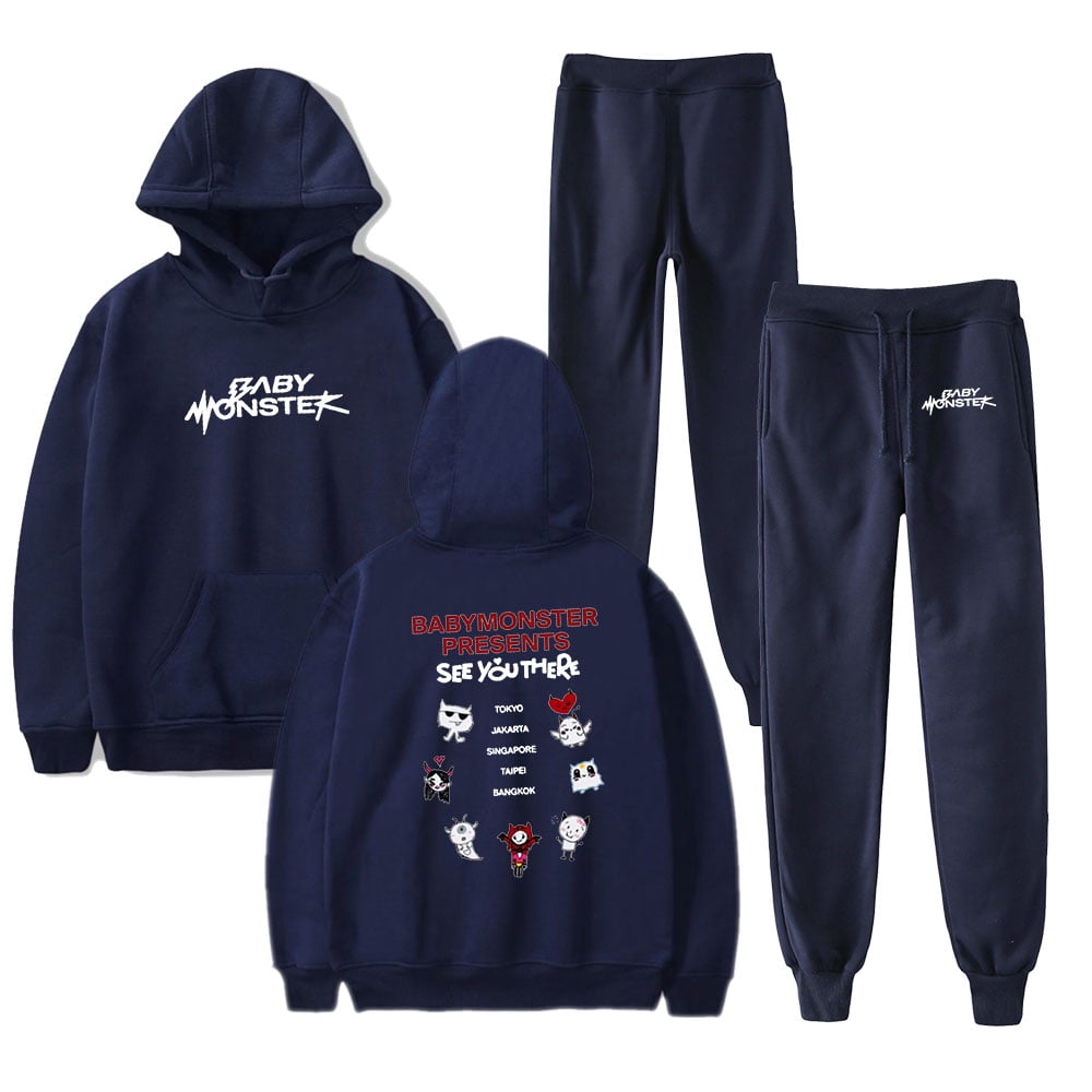 BABYMONSTER SEE YOU THERE Merch Hoodie and SWEATPANTS set pop