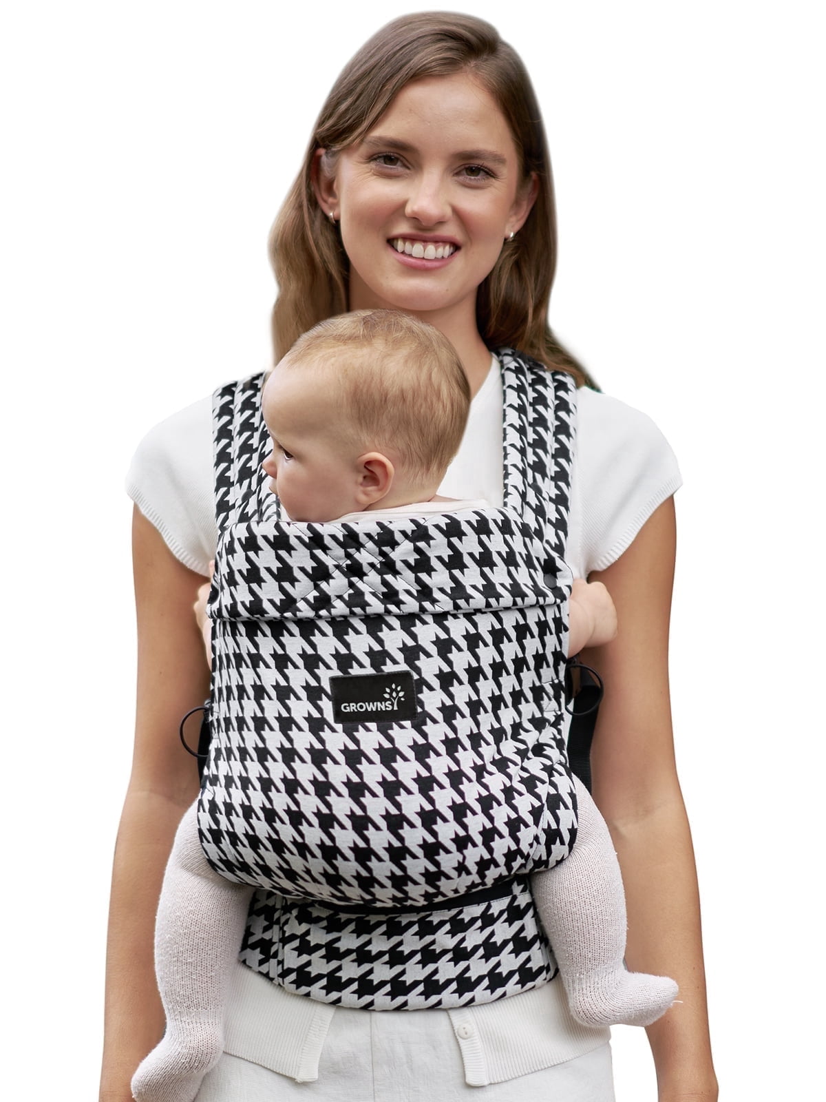 Grownsy Baby Carrier for Newborn to Toddler, Ergonomic, Comfortable and Lightweight, Hands-Free, Head Support, 7-44lbs, Perfect for Travel and Hiking