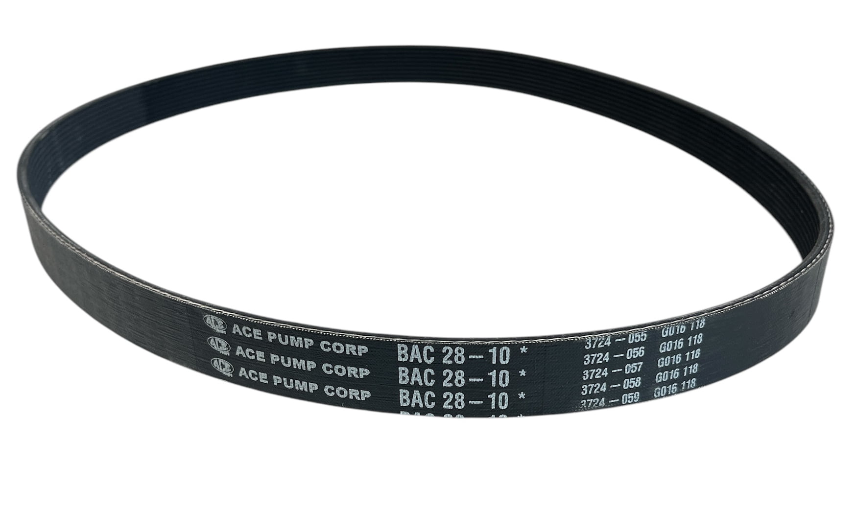 D&D PowerDrive BAC-28-150 Replacement Belt – Fits ACE Equipment, Micro Ribbed V-Belt, 44in Length