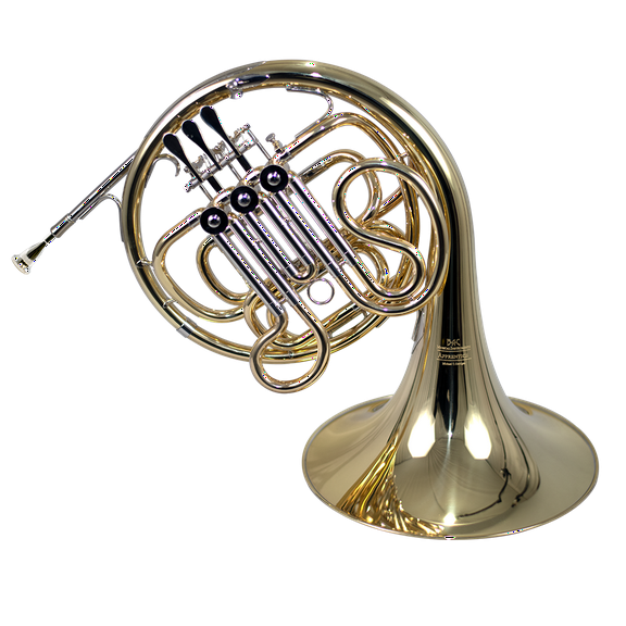 BAC Apprentice French Horn in F, 3 Valves, Gold Lacquer