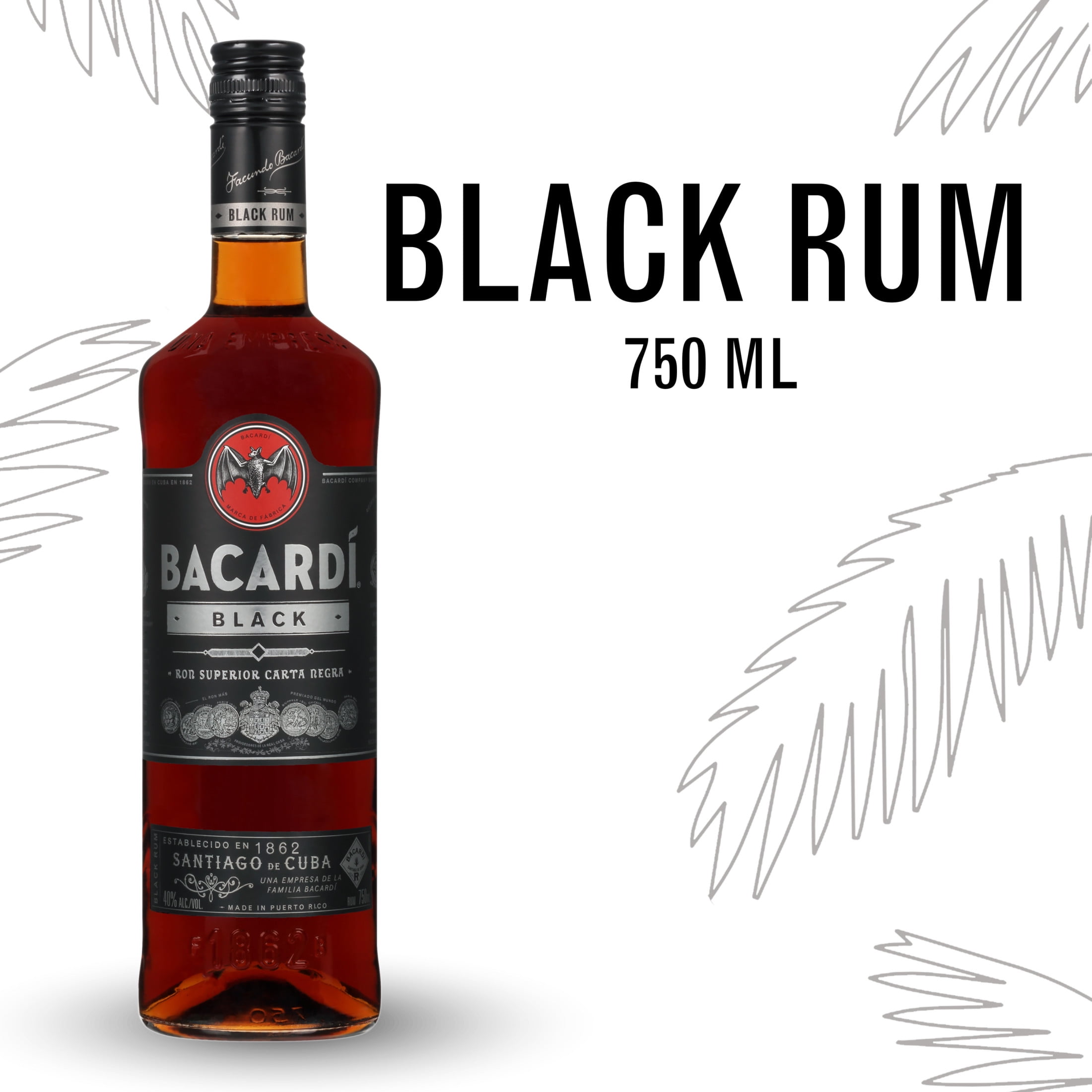 Bacardi・Rum・Black（古酒） Buy Bacardi Black Rum | Quality Liquor Store