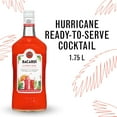 thumbnail image 1 of BACARDI Hurricane Ready to Serve Premium Rum Cocktail, Gluten Free, 1.75 L Bottle, ABV 12.5%, 1 of 7