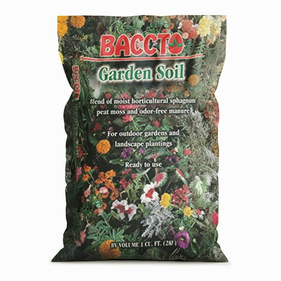 Michigan Peat Company BACCTO Garden Soil for Plants and Vegetables, 1 Cubic Foot